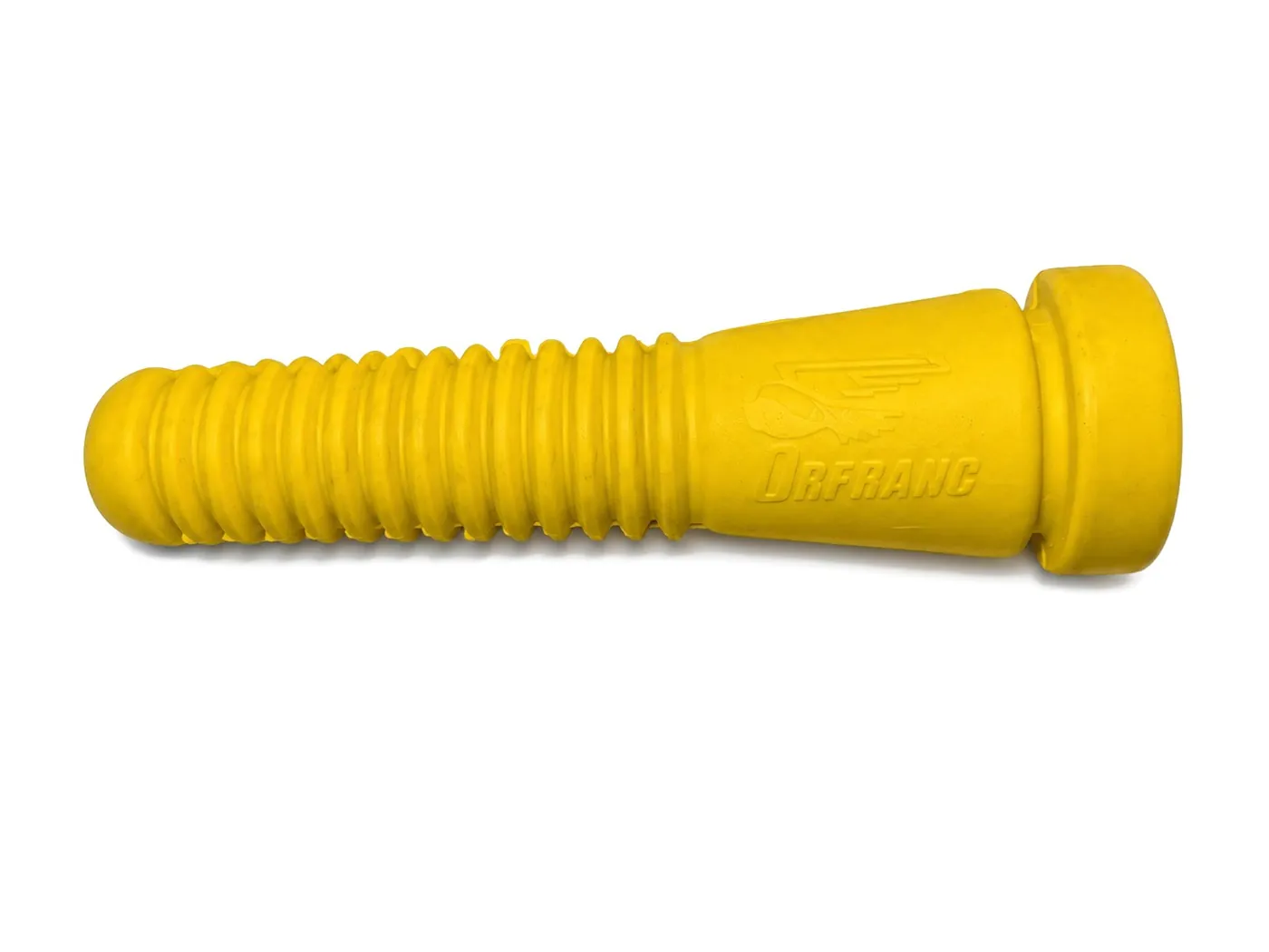 Dedo pelapollo amarillo con logo Orfranc grabado